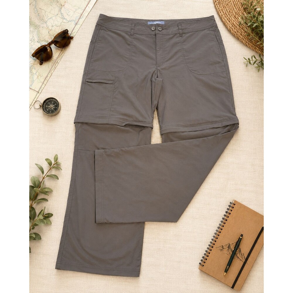 Guide Series Gander Mountain Convertible Hiking Pants Gray Zip Off No Size Tag